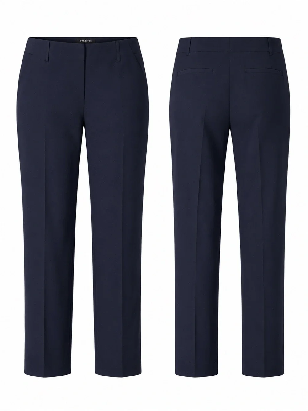 Talbots Navy Blue Tailored Straight Leg Dress Pants Women’s Size 14